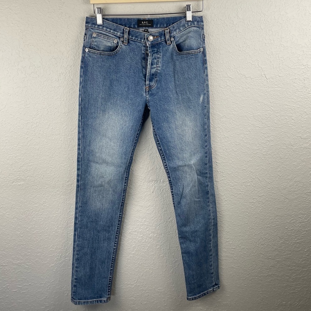 APC Petit New Standard light wash jeans, size 29
